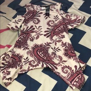 Cut out shoulder blouse